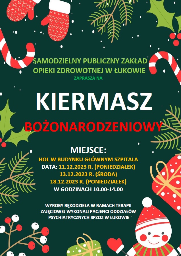 kiermasz bożonarodzeniowy